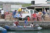 Busy docks in Puerto Ayora, Santa Cruz, The Galapagos Islands