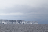 The Ice cliff edge of the Ross Ice Shelf which stretches for 600km along the Ross Sea. Antarctica