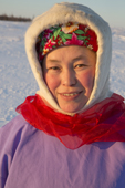Marina Valeeva, a Komy woman from the Priuralsky District of the Yamal. NW Siberia, Russia