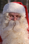Portrait of Santa Claus with a long white beard. Rovaniemi. Finland. 1996