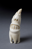 A Greenlandic Tupilak figure made from a sperm whale tooth. Thule, Northwest Greenland