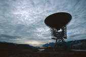 Eiscat Radio Telescope in Adventdalen, Svalbard, used to study the Aurora.